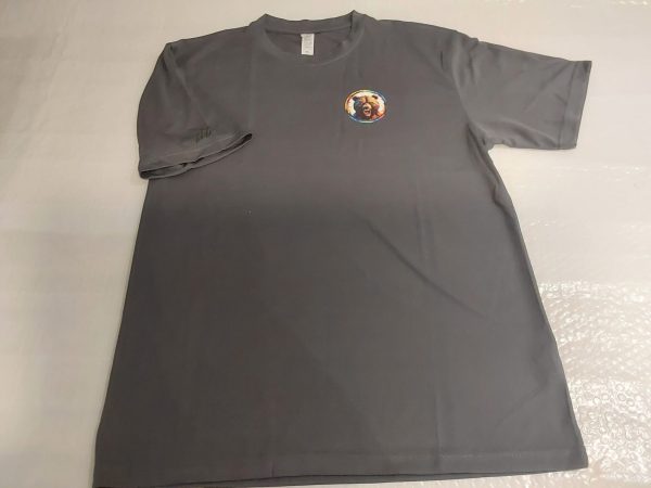 Grey Sports Top  Logo on Front & signature on Arm,  Mens XL